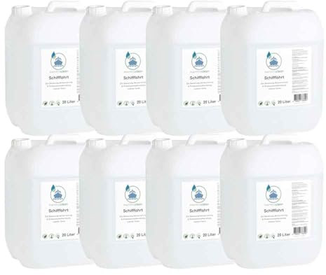 8x 20 Liter membraclean Trinkwasseraufbereitung Schifffahrt (Boote & Yachten) - Die perfekte Lösung für sicheres Trinkwasser an Bord - Wasseraufbereitung, Biofilmabbau und Konservierung