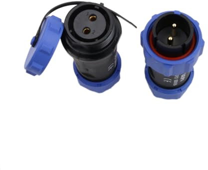 HangTon Weipu SP13 2 Pin Waterproof Electrical Connector, Male Female Cable Plug, IP68 Aviation Circular 13A 250V for Outdoor AC DC Power