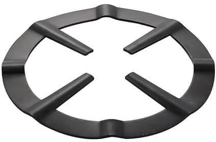 Moka Pot Stove Holder Gas Range Stove Burner, Grourarty Cooker Plate Coffee Pot Stand Reducer Ring Holder, 2 Pack Coffee Pots Rack Cast Iron Trivet for Gas Hob Stove,13.5cm