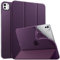 MoKo Funda para iPad Pro 11 Pulgadas M4 2024 (5ª Gen), Carcasa Delgada Protectora TPU con Soporte Plegable Cubierta Trasera Translúcida Auto Activación/Reposo, Morado Oscuro
