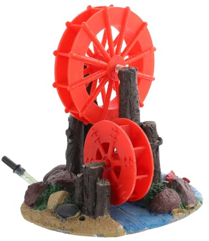 Milisten Windmill Aquarium Decor Lightweight Wear-resistant Fish Tank Ornament Adds Personality Air Pumps Oxygen Systems