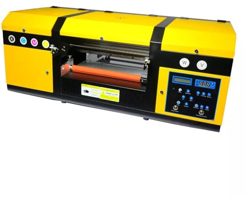 CNCZONE A3 UV DTF Drucker, Doppelter Druckkopf, 297 mm Druckbreite, Weiß Tinte Automatische Rührung, 2 Jahre Garantie