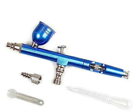 CVZJ Airbrushpistolen, 0 m, Sprühpistolen für Malerei, Kunst, Modellfarbe, Nageldekoration, Make-up, Nagel-Maniküre, Airbrush-Werkzeuge, Aluminiumlegierung