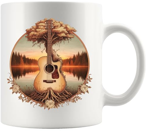 Panvola Acoustic Guitar Tree By The Lake