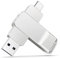 Powice USB C Stick 128GB Speicher, USB3.0/Type-c Speicherstick 2-in-1 USB Stick USB C Laufwerk bis zu 50 MB/s