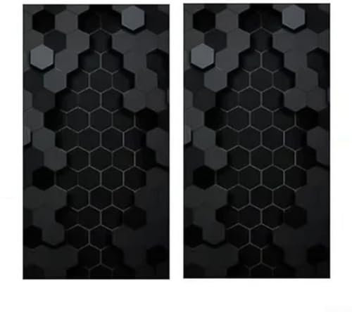 2 Stück für Waben Design Auto B Säule Aufkleber wetterbeständig Türpfosten Aufkleber (C)