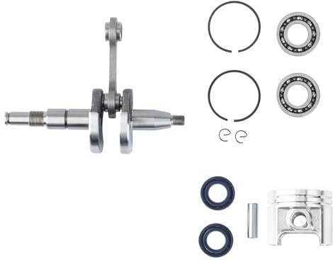 LALAL Crankshaft Crank Bearing Oil Seal & 37mm Piston Ring Kit Fit for STIHL MS170 MS 170 017 Chainsaw Engine Motor Parts