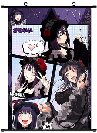 Kitagawa Marin Hänge-Poster, niedliches Anime-Shizuku Kuroe, hängende Gemälde, Cartoon-Design, Wandteppich, Dekoration für Wanddekoration, für Zimmer, Wohnheim, Anime-Liebhaber