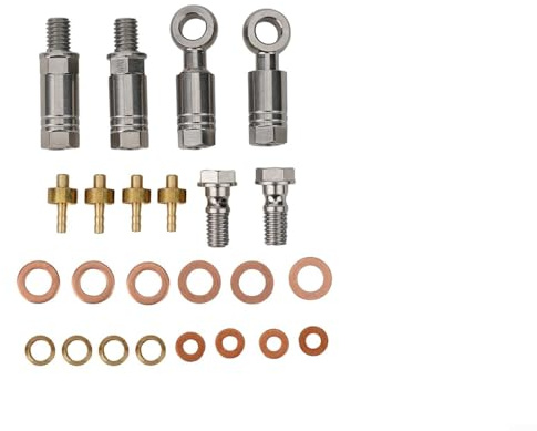 Gdfnmogo Hydraulischer Scheibenbremsschlauch für Banjo-Anschluss-Set für Hope für Fahrrad, Bremssattel vorne und hinten, 2,5 m Leitungsrohr mit ABS und Metall (schwarz)