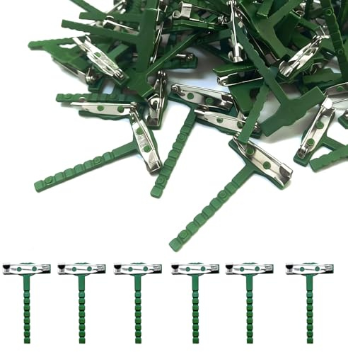 ZHIYUQL® 96 Stück T-broschennadeln Grüne Anstecknadel Herren Anzug Anstecknadeln Hochzeit Anstecker Plastikbrosche, für Hochzeiten, DIY Hochzeitsblumen, Bräutigam-Brosche
