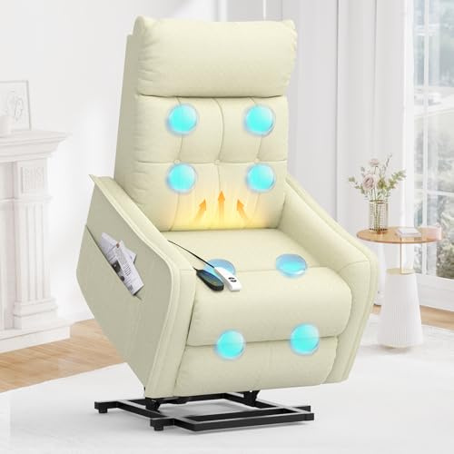 sisolos Relaxsessel Fernsehsessel Massagesessel mit Aufstehhilfe Elektrisch Sessel Wohnzimmer mit Massagefunktion und Wärmefunktion, 2 Seitentaschen, Relaxsessel mit Liegefunktion, TV Sessel