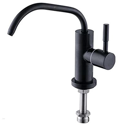HLTYGWX Robinet de Filtre à Eau robinets de purificateur d'eau Grise robinets de Boisson Droits à Rotation en Acier Inoxydable-D
