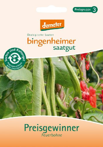 Bingenheimer Saatgut - Prunkbohne Feuerbohne Bohne Preisgewinner - Gemüse Saatgut / Samen
