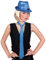 PARTY DISCOUNT Krawatte mit Pailletten, blau