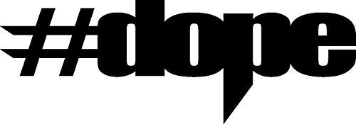 NetSpares Plott Aufkleber #dope Sticker Autoaufkleber Tuning Turbo Shocker Fun Gag
