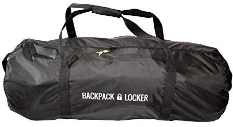 Backpack Locker - Rucksackhülle für Flugreisen mit Vorhängeschloss - Anti-Diebstahl & Schutz (Schwarz, 45-55 Liter)