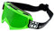 TWO-X Cross-Brille - Motocross-Brille mit verspiegeltem grünen Glas - Kratzfeste Motorrad-Brille - Enduro & Downhill - Modell Race - Grün