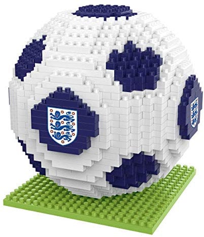 FOCO Offizielles Lizenzprodukt England BRXLZ-Steine 3D-Fußball BAU-Set