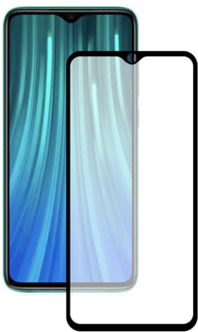 KSIX smart your tech Protector de Pantalla para Xiaomi Redmi Note 8 Pro, Vidrio Templado, Negro