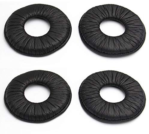 POFET 2 paia di cuscinetti auricolari di ricambio in spugna per cuffie con cancellazione del rumore, compatibili con cuffie MDR-V150 V250 V300 V200 ZX100 ZX110 ZX300 - nero