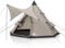 your GEAR Zelt Numana 400 Tipizelt Familienzelt 4-6 Personen Sonnensegel Stehhöhe UV 50+ Schutz Bodenwanne wasserdicht 5000 mm Beige Grau
