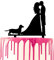 CARISPIBET Hochzeitstortenaufsatz für Bräutigam und Braut, Hund, Dackel, Heiratskuche, dekorative Acryl-Silhouette, Paar, Kuss