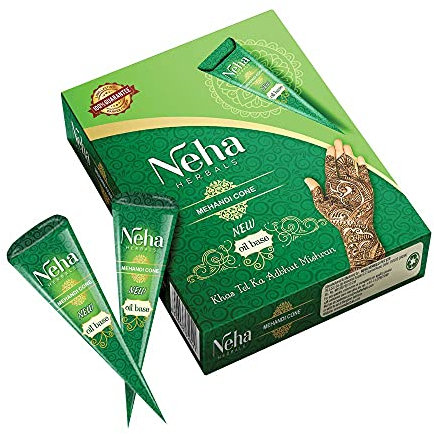 Neha Heena Con Paste Tube für Tattoos Hergestellt von natürlichen Produkten