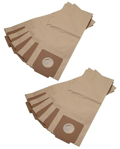 vhbw 10x Staubsaugerbeutel Ersatz für Kärcher 6.904-333.0 für Staubsauger - Papier Braun