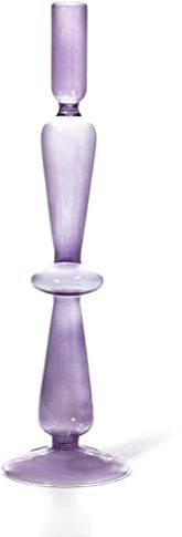 Maegen Glass Taper Candle Holder - Lilac