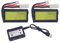 BLLRC 2PCS 7.4V 2000mAh Li-ION Battery Odamiya Plug & 1PCS 2 in 1 Charger for UDI009 UDI902 UDI002 AA102 Feilun FT009 RC Boat Battery for High Speed Boat Model