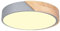 LIGKIN LED Deckenlampe Holz 24W Deckenleuchte Rund 30cm Warmweiß 3000K Durchmesser Modern Küchenlampe Lampe Wohnzimmer für Balkon Flur Babyzimmer Schlafzimmer Esszimmer (Grau)
