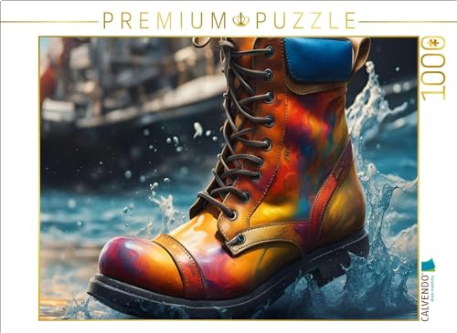 Puzzle · Durch die Pfütze | 1000 Teile · Lege-Größe 64 × 48 cm · CALVENDO Puzzle