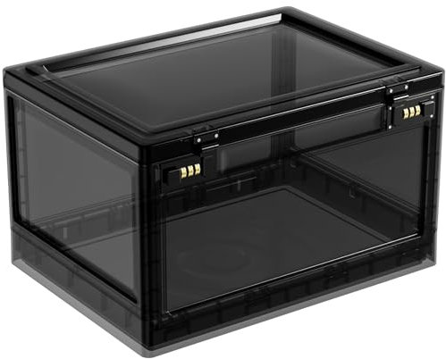GREELUE Abschließbare Box, Kühlschrank safe, Medizinbox, Aufbewahrungsbox für Süßigkeiten, Spielzeug, Snack und Bürobedarf (Schwarz)