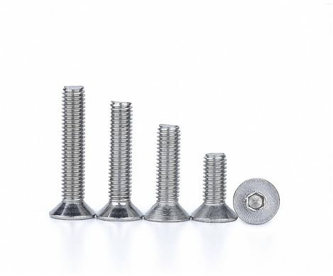 5 pz M6 M8 M10 DIN7991 Esagono Incassato Vite A Testa Svasata A4 316 In Acciaio Inox Marine Grado Bulloni 8 10 12 14 16 20-100mm (Color : 30mm, Size : M8)