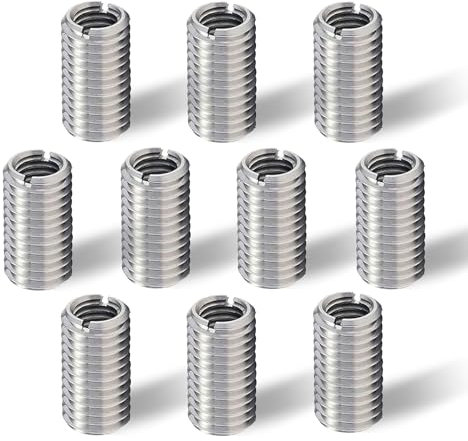 10-Stück Gewindeeinsatz m8 Auf m6,15mm Edelstahl Gewindehülse,m8 Threaded Insert to m6,Gewindeadapter,Gewindebuchse m8 m6,Einschraubmutter,Eindrehmuffe,Gewindehülsen,Gewindereduzierung Set (M8*M6)