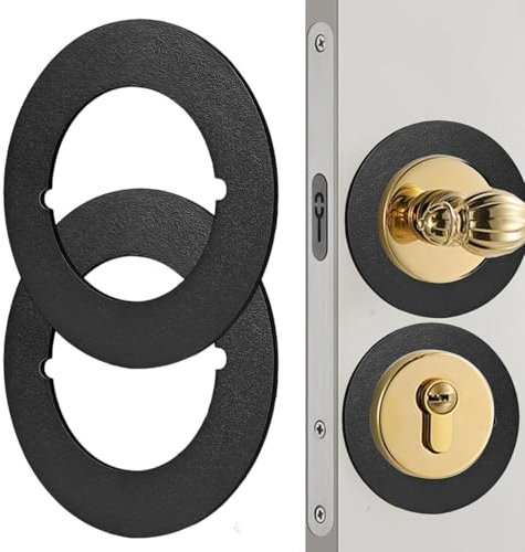 Vjeybv Door Handle Fixing Plate - Round Door Knob Reinforcement Plate | Door Handle Cover Filler Fixing Repair Backplate for Home, Living Room, Bedroom