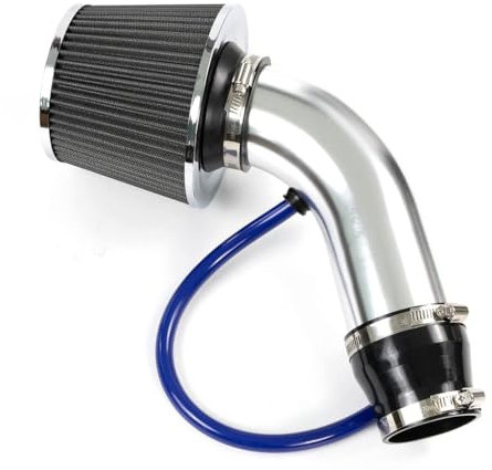 GZDJBSLH Tubo di Aspirazione dell'Aria Fredda per Alfa Romeo 147 2000-2011,Filtro di Aspirazione dell'Aria Alluminio Induzione Auto Kit,A-Silver