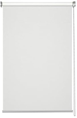 GARDINIA Tenda a rullo a comando laterale per finestre, traslucida, protezione della privacy, protezione antiabbagliamento, montaggio con trapano, bianco, 80 x 160 cm (LxA)