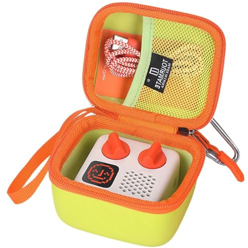 Tourmate Hard Storage Case for Yoto Travel Carrying Case for Children’s Speaker Plays Audiobook Cards (Box Only) (Mini Green + Orange)