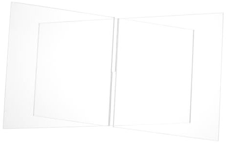 HAPINARY X-förmiger Transparenter Acryl Leseständer Bücherregal Präsentationsständer Für Schreibtisch Vielseitiger Buchhalter Für Büro Schule Zuhause