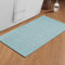 chakme Tapis de bain antidérapant 43 x 81 cm avec dos en caoutchouc antidérapant lavable Tapis de bain Tapis de bain Tapis de bain Tapis de bain Tapis de douche Bleu
