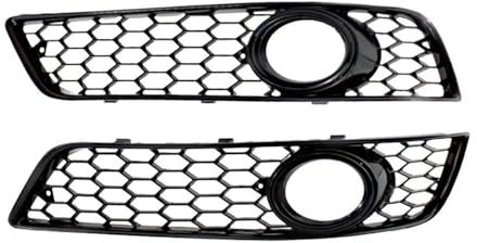 2 pezzi ABS Fendinebbia Griglia Griglia Copertura Sinistra Destra 8P0807682D,8P0807681D Compatibile for Audi A3 8P 2009-2013(Black)