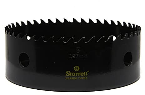 Starrett CT500 Scie cloche à pointe en carbure Noir 12,7 cm