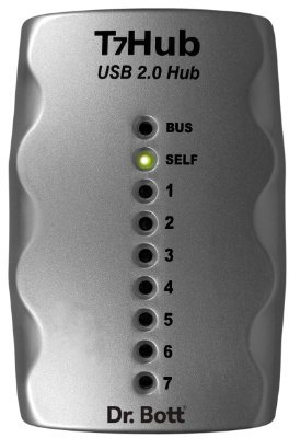 Dr. Bott T7Hub USB 2.0 7-Port Hub Silber