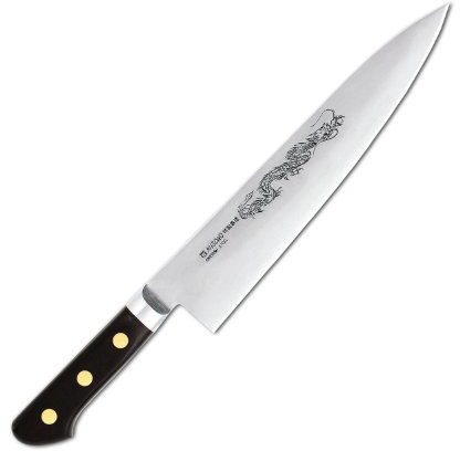 Misono svedese Gyutou 23,88 (9,4 cm in acciaio al carbonio (24 cm), motivo Right by Misono