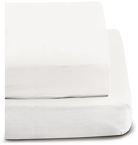 Irisette 0006_10_148727 Merkur, Biber-Spannbetttuch, 150 x 200 cm, weiß