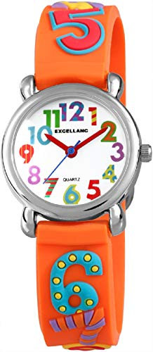 Excellanc Kinderuhr Junge & Mädchen Armbanduhr Kinder Analog Wasserdicht – Kinder Uhr Kinderarmbanduhr ab 7 Jahre Kids Watch