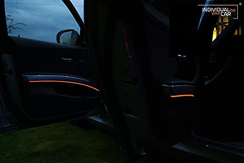 EL Ambientebeleuchtung für 3er E90 E91 E92 E93 (4x1m für Türen EL, BMWOrange)