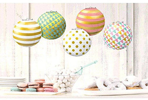 Amscan International 249002–90 lanternlanterns Mini Hot Stempel Pastell