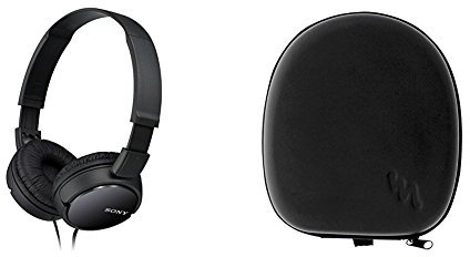 Sony MDR-ZX110 - Auriculares cerrados, negro + Funda